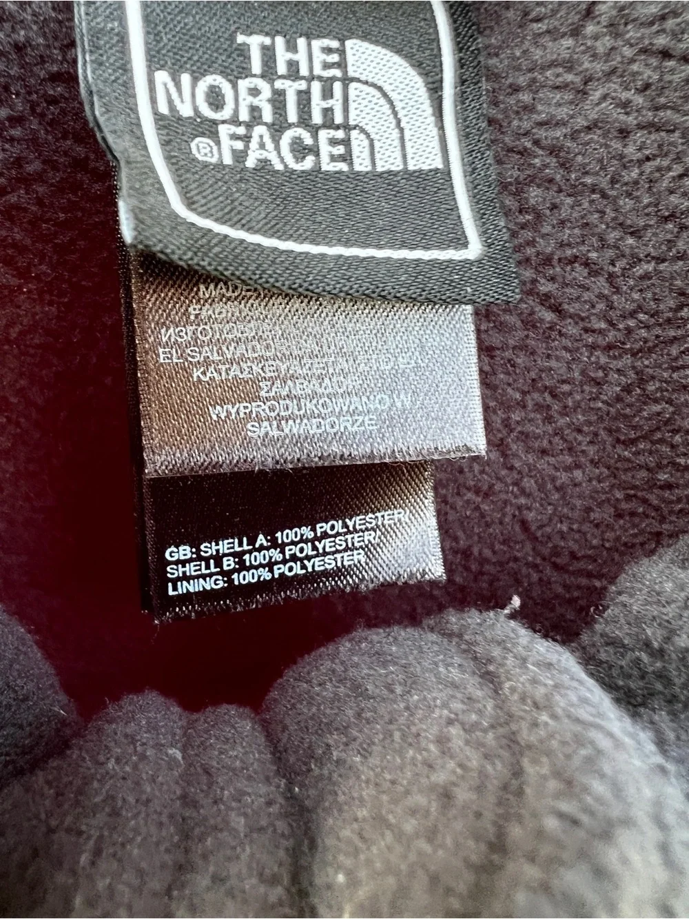 The North Face clean lightly